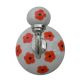 Orange Tiny Flower Hooks