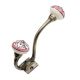 Peach Flower Ceramic Antique Iron Hook