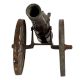 Brass Cannon With Solider Table Decoration