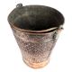 Repousse Work Copper Bucket With Handles
