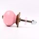Pink White Tiny Star Pattern Cabinet Knobs