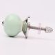 Sage Green White Tiny Star Pattern Cabinet Knobs
