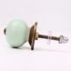 Sage Green White Tiny Star Pattern Cabinet Knobs