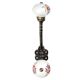 White Floral Leafy Painted Antique Rope Iron Hook