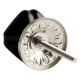 Solid Black Square Medium Ceramic Cabinet Knob