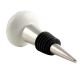 Cream Etched Floral Ceramic Wine Bottle Stopper