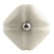 Solid Cream Mediium Square Ceramic Wine Bottle Stopper