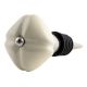 Solid Cream Mediium Square Ceramic Wine Bottle Stopper