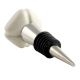 Solid Cream Mediium Square Ceramic Wine Bottle Stopper