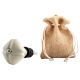 Solid Cream Mediium Square Ceramic Wine Bottle Stopper