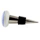 Blue Wheel Flat Ceramic Wine Bottle Stopper