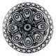Black Wheel Flat Ceramic Wine Bottle Stopper