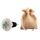 Green Marjoram Flower Ceramic Wine Bottle Stopper
