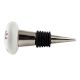 Red Black Rose Flat Ceramic Wine Bottle Stopper