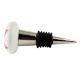 Red Flower Flat Ceramic Wine Bottle Stopper