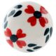 White Floral Flat Ceramic Wine Bottle Stopper