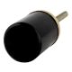 Black Round Stone Dresser Knobs