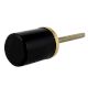 Black Round Stone Dresser Knobs
