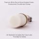 White Round Stone Dresser Knobs
