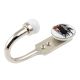 Black Hedgehog Ceramic Flat Hook
