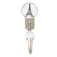 Eiffel Tower Flat Ceramic Cabinet Hook