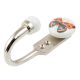 Multicolor Butterfly Ceramic Flat Hook