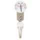 White Base Bee Ceramic Flat Hook