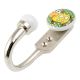 Yellow Cow Ceramic Flat Hook