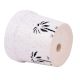 White Ceramic Pot For Indoor Plants With Painted Palm Tree