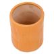 Orange Cylindrical Ceramic Pot