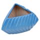 Blue Color Ceramic Vase Or Pot With Patterned Design