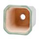 Sage Green Ceramic Pot With Square Mouth