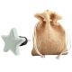 Solid Sage Green Star Ceramic Wine Bottle Stopper