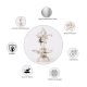 Brass Dancing Ganesha Statue With Five Diyas In Nickel Finish