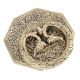 Brass Ornate Plate Elephant Motif Ring Door Knocker