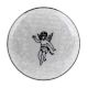 Black Flying Man Ceramic Flat Wine Bottle Stopper