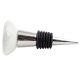 Black Man Skull Danger Symbol Flat Ceramic Wine Bottle Stopper