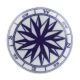 Blue Compass Wine Bottle Stopper