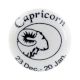 Capricorn Flat Ceramic Wine Bottle Stopper