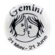 Gemini Flat Ceramic Wine Bottle Stopper