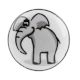 Grey Elephant Ceramic Flat Wine Bottle Stopper