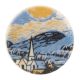 The Starry Night Multicolor Flat Wine Bottle Stopper