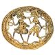 An Exquisite Brass Couple Celebrating Sculptures For Embellishment