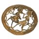 An Exquisite Brass Couple Celebrating Sculptures For Embellishment
