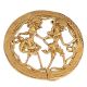 Impressive Rural Design And Intricate Patterns On Circular Brass Frame