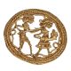 Admirable Brass Artwork Depicting A Fishermans Story
