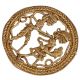 Admirable Brass Artwork Depicting A Fishermans Story