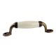 Cream Crackle Small Ceramic Antique Door Handles