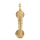 Brass Engraved Design Peacock Door Handle