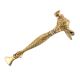 Brass Ornate Hand Carved Elephant Head Hammer Or Paper weight